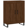 Aparador alto madera contrachapada marrón roble 69,5x34x180 cm de vidaXL, Aparadores - Ref: Foro24-3199712, Precio: 145,54 €,...