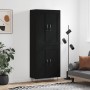 Aparador alto madera contrachapada negro 69,5x34x180 cm de vidaXL, Aparadores - Ref: Foro24-3199714, Precio: 158,18 €, Descue...