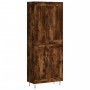 Aparador alto madera contrachapada roble ahumado 69,5x34x180 cm de vidaXL, Aparadores - Ref: Foro24-3199718, Precio: 133,16 €...