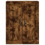 Aparador alto madera contrachapada roble ahumado 69,5x34x180 cm de vidaXL, Aparadores - Ref: Foro24-3199718, Precio: 133,16 €...