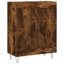 Aparador alto madera contrachapada roble ahumado 69,5x34x180 cm de vidaXL, Aparadores - Ref: Foro24-3199718, Precio: 133,16 €...