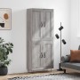 Aparador alto madera contrachapada gris sonoma 69,5x34x180 cm de vidaXL, Aparadores - Ref: Foro24-3199719, Precio: 137,81 €, ...