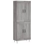 Aparador alto madera contrachapada gris sonoma 69,5x34x180 cm de vidaXL, Aparadores - Ref: Foro24-3199719, Precio: 137,81 €, ...