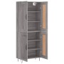 Aparador alto madera contrachapada gris sonoma 69,5x34x180 cm de vidaXL, Aparadores - Ref: Foro24-3199719, Precio: 137,81 €, ...