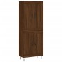 Aparador alto madera contrachapada marrón roble 69,5x34x180 cm de vidaXL, Aparadores - Ref: Foro24-3199720, Precio: 137,65 €,...