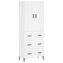 Aparador alto madera contrachapada blanco 69,5x34x180 cm de vidaXL, Aparadores - Ref: Foro24-3199745, Precio: 165,41 €, Descu...