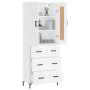 Tall white plywood sideboard 69.5x34x180 cm by vidaXL, Sideboards - Ref: Foro24-3199745, Price: 165,41 €, Discount: %