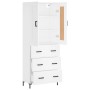 Aparador alto madera contrachapada blanco 69,5x34x180 cm de vidaXL, Aparadores - Ref: Foro24-3199745, Precio: 165,41 €, Descu...