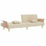 Schlafsofa mit Armlehnen aus cremefarbenem Stoff von vidaXL, Sofas - Ref: Foro24-351890, Preis: 217,50 €, Rabatt: %