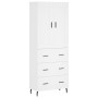 Aparador alto madera contrachapada blanco 69,5x34x180 cm de vidaXL, Aparadores - Ref: Foro24-3199761, Precio: 180,80 €, Descu...