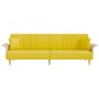 Sofá cama con reposabrazos tela amarillo claro de vidaXL, Sofás - Ref: Foro24-351891, Precio: 218,09 €, Descuento: %