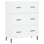 Tall white plywood sideboard 69.5x34x180 cm by vidaXL, Sideboards - Ref: Foro24-3199761, Price: 180,80 €, Discount: %