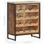 Solid rough mango wood wine rack 62x33x78.5 cm by vidaXL, Wine racks - Ref: Foro24-320685, Price: 249,44 €, Discount: %