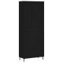 Tall black plywood sideboard 69.5x34x180 cm by vidaXL, Sideboards - Ref: Foro24-3199762, Price: 190,61 €, Discount: %