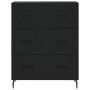 Tall black plywood sideboard 69.5x34x180 cm by vidaXL, Sideboards - Ref: Foro24-3199762, Price: 190,61 €, Discount: %