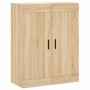 Aparador alto madera contrachapada color roble 69,5x34x180 cm de vidaXL, Aparadores - Ref: Foro24-3199764, Precio: 175,33 €, ...