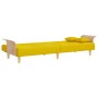 Sofá cama con reposabrazos tela amarillo claro de vidaXL, Sofás - Ref: Foro24-351891, Precio: 218,09 €, Descuento: %