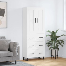 Tall white plywood sideboard 69.5x34x180 cm by vidaXL, Sideboards - Ref: Foro24-3199769, Price: 167,66 €, Discount: %