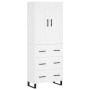 Aparador alto madera contrachapada blanco 69,5x34x180 cm de vidaXL, Aparadores - Ref: Foro24-3199769, Precio: 167,99 €, Descu...