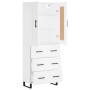 Aparador alto madera contrachapada blanco 69,5x34x180 cm de vidaXL, Aparadores - Ref: Foro24-3199769, Precio: 167,99 €, Descu...