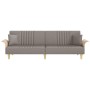 Sofá cama con reposabrazos tela gris taupe de vidaXL, Sofás - Ref: Foro24-351892, Precio: 233,72 €, Descuento: %