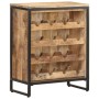 Solid rough mango wood wine rack 62x33x78.5 cm by vidaXL, Wine racks - Ref: Foro24-320685, Price: 249,44 €, Discount: %