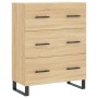 Aparador alto madera contrachapada color roble 69,5x34x180 cm de vidaXL, Aparadores - Ref: Foro24-3199772, Precio: 198,78 €, ...