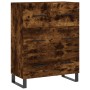 Aparador alto madera contrachapada roble ahumado 69,5x34x180 cm de vidaXL, Aparadores - Ref: Foro24-3199774, Precio: 173,90 €...