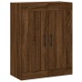 Aparador alto madera contrachapada marrón roble 69,5x34x180 cm de vidaXL, Aparadores - Ref: Foro24-3199776, Precio: 177,42 €,...