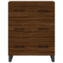 Aparador alto madera contrachapada marrón roble 69,5x34x180 cm de vidaXL, Aparadores - Ref: Foro24-3199776, Precio: 177,42 €,...