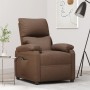 Brown Fabric Electric Recliner by vidaXL, Armchairs - Ref: Foro24-3073825, Price: 243,88 €, Discount: %