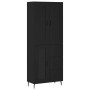 Aparador alto madera contrachapada negro 69,5x34x180 cm de vidaXL, Aparadores - Ref: Foro24-3199954, Precio: 183,15 €, Descue...