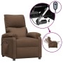 Brown Fabric Electric Recliner by vidaXL, Armchairs - Ref: Foro24-3073825, Price: 243,88 €, Discount: %