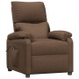 Sillón reclinable eléctrico de tela marrón de vidaXL, Sillones - Ref: Foro24-3073825, Precio: 243,88 €, Descuento: %