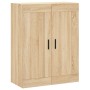 Aparador alto madera contrachapada color roble 69,5x34x180 cm de vidaXL, Aparadores - Ref: Foro24-3199956, Precio: 176,87 €, ...