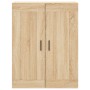 Aparador alto madera contrachapada color roble 69,5x34x180 cm de vidaXL, Aparadores - Ref: Foro24-3199956, Precio: 176,87 €, ...