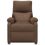 Sillón reclinable eléctrico de tela marrón de vidaXL, Sillones - Ref: Foro24-3073825, Precio: 243,88 €, Descuento: %