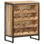 Solid rough mango wood wine rack 62x33x78.5 cm by vidaXL, Wine racks - Ref: Foro24-320685, Price: 249,44 €, Discount: %