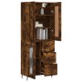 Tall smoked oak plywood sideboard 69.5x34x180 cm by vidaXL, Sideboards - Ref: Foro24-3199958, Price: 176,64 €, Discount: %