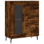 Tall smoked oak plywood sideboard 69.5x34x180 cm by vidaXL, Sideboards - Ref: Foro24-3199958, Price: 176,64 €, Discount: %