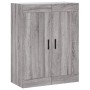 Aparador alto madera contrachapada gris sonoma 69,5x34x180 cm de vidaXL, Aparadores - Ref: Foro24-3199959, Precio: 166,59 €, ...