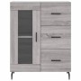 Aparador alto madera contrachapada gris sonoma 69,5x34x180 cm de vidaXL, Aparadores - Ref: Foro24-3199959, Precio: 166,59 €, ...