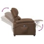 Sillón reclinable eléctrico de tela marrón de vidaXL, Sillones - Ref: Foro24-3073825, Precio: 243,88 €, Descuento: %