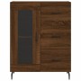 Aparador alto madera contrachapada marrón roble 69,5x34x180 cm de vidaXL, Aparadores - Ref: Foro24-3199960, Precio: 184,99 €,...