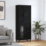 Tall black plywood sideboard 69.5x34x180 cm by vidaXL, Sideboards - Ref: Foro24-3199962, Price: 188,47 €, Discount: %