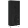 Tall black plywood sideboard 69.5x34x180 cm by vidaXL, Sideboards - Ref: Foro24-3199962, Price: 188,47 €, Discount: %