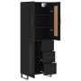 Tall black plywood sideboard 69.5x34x180 cm by vidaXL, Sideboards - Ref: Foro24-3199962, Price: 188,47 €, Discount: %