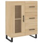 Aparador alto madera contrachapada color roble 69,5x34x180 cm de vidaXL, Aparadores - Ref: Foro24-3199964, Precio: 180,41 €, ...