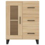 Aparador alto madera contrachapada color roble 69,5x34x180 cm de vidaXL, Aparadores - Ref: Foro24-3199964, Precio: 180,41 €, ...