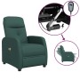 Electric massage chair dark green fabric by vidaXL, Electric massage chairs - Ref: Foro24-3073612, Price: 216,40 €, Discount: %